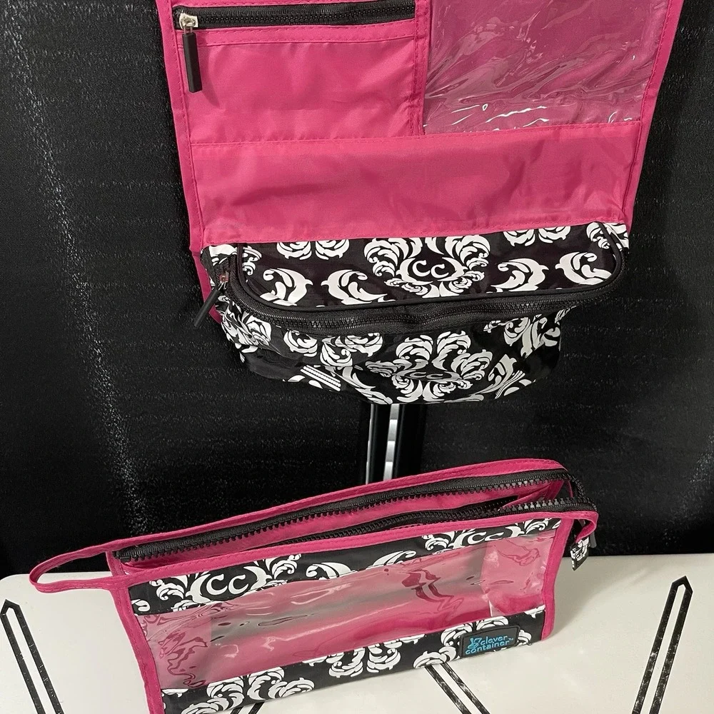 Makeup Travel Toiletries 2-Piece‎ Bag Dorm Bathroom Organization Storage